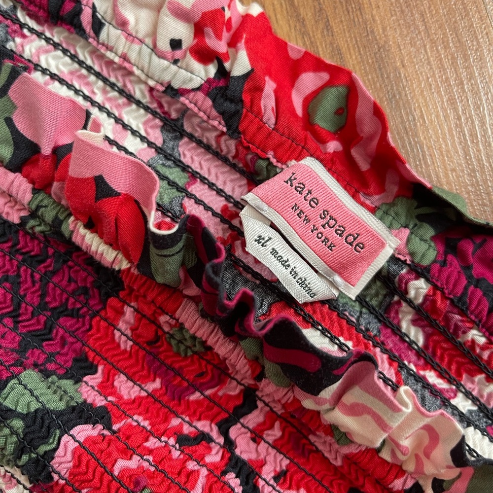 Kate Spade Floral Peplum Top - Picture 2 of 5